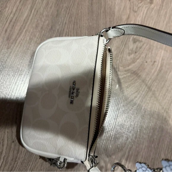 Coach White Wristlet with Floral Accents - Picture 6 of 6